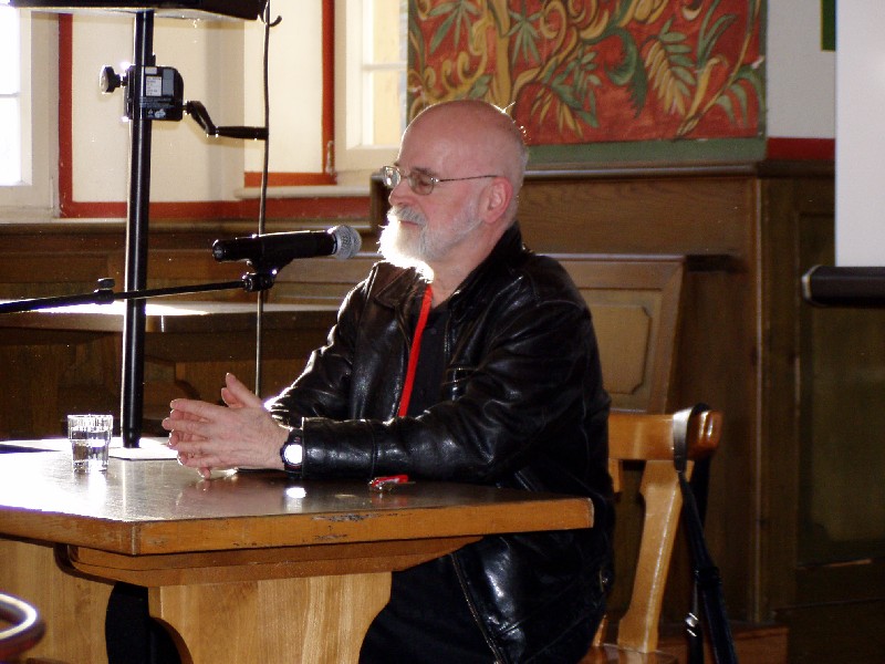 Autor Terry Pratchett bei der Scheibenwelt Convention 2007
